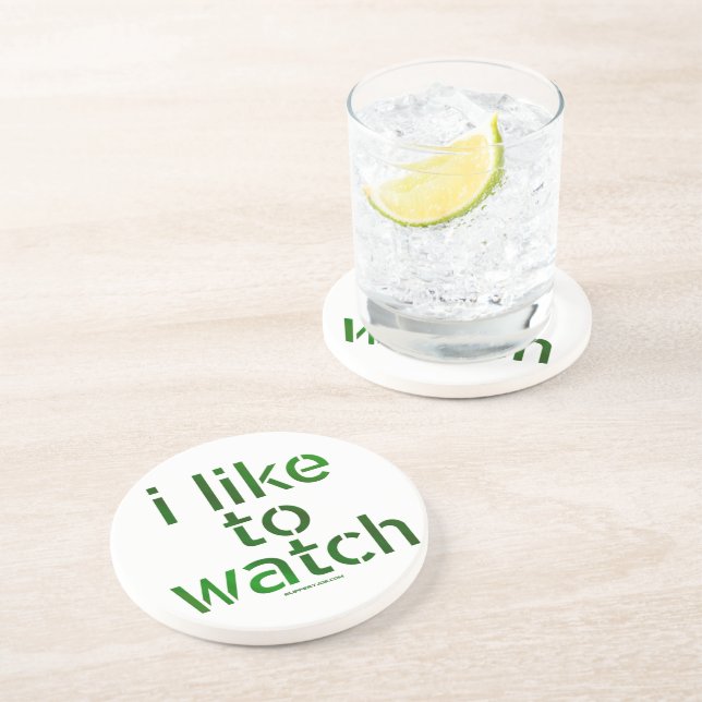 Dessous De Verre En Grès SlipperyJoe's Like to Watch Voyeurism peeping Tom (Côté)