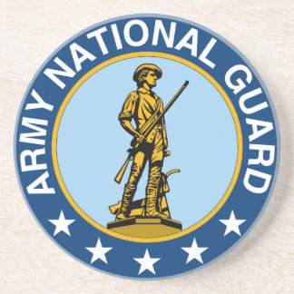 Dessous De Verre En Grès Slogan de garde nationale d'armée toujours prêt