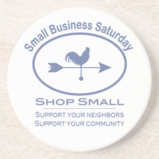 Dessous De Verre En Grès Small Business Saturday Weather vane (Devant)