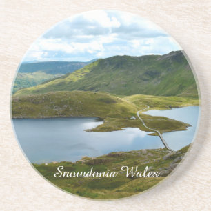 Dessous De Verre En Grès Snowdonia Pays de Galles.