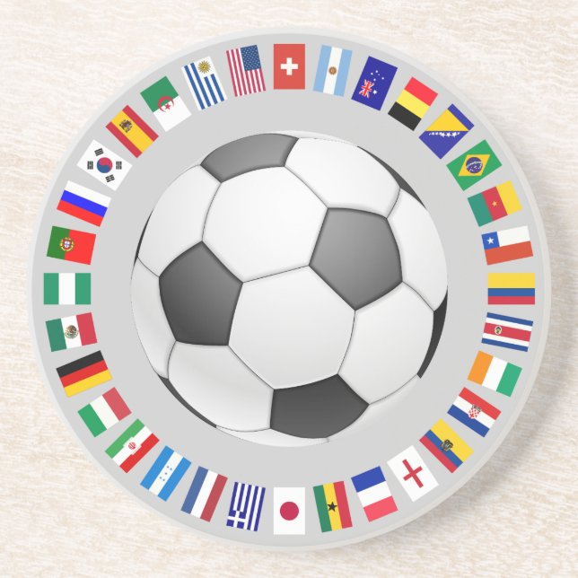 DESSOUS DE VERRE EN GRÈS SOCCER (Devant)