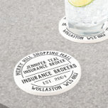 Dessous De Verre En Grès Société d'assurance promotionnelle<br><div class="desc">Dessous de verre promotionnel de la compagnie d'assurance. Conçu pour les entreprises travaillant dans l'industrie de l'assurance. Créez votre propre dessous de verre en utilisant l'exemple comme modèle.</div>