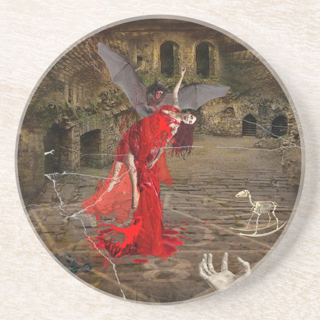 Dessous De Verre En Grès Soif (Devant)