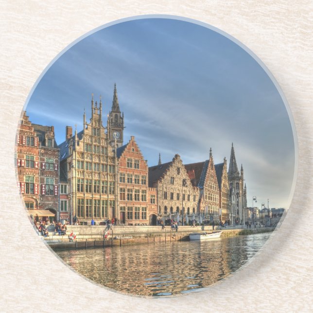 Dessous De Verre En Grès Soirée à Gent (Devant)