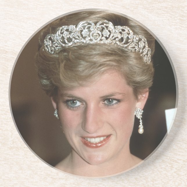 Dessous De Verre En Grès Soleil ! HH Princesse de Galles (Devant)