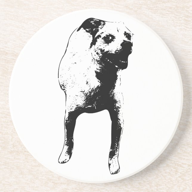 Dessous De Verre En Grès Sourires De Table, Style Pup (Devant)