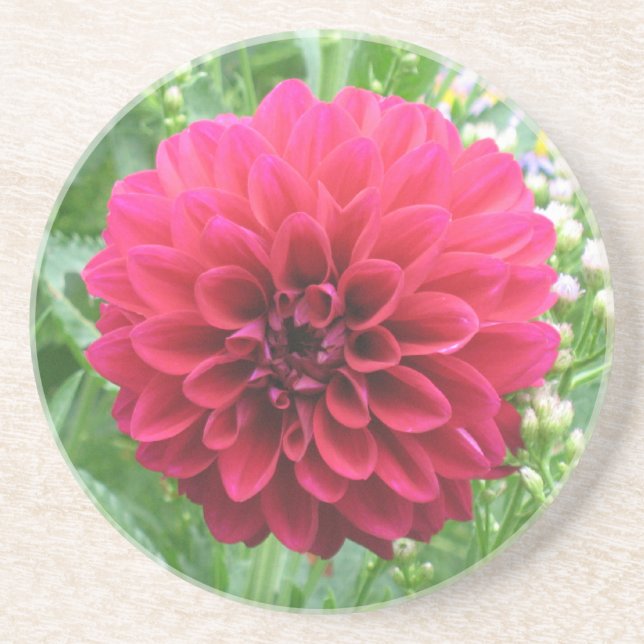 Dessous De Verre En Grès Sous-tasses en grès Red Dahlia (Devant)