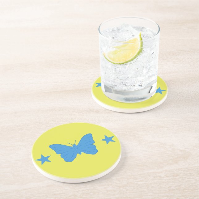 Dessous De Verre En Grès Sous-verre avec le drapeau de Bady Bassitt, Brésil (Côté)