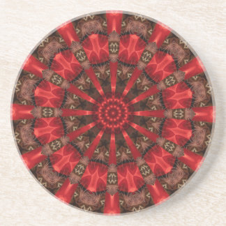 Dessous De Verre En Grès Sous-verre décoratif en grès rouge
