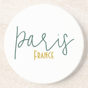 Dessous De Verre En Grès Sous-verre en grès commémoratif de Paris, France