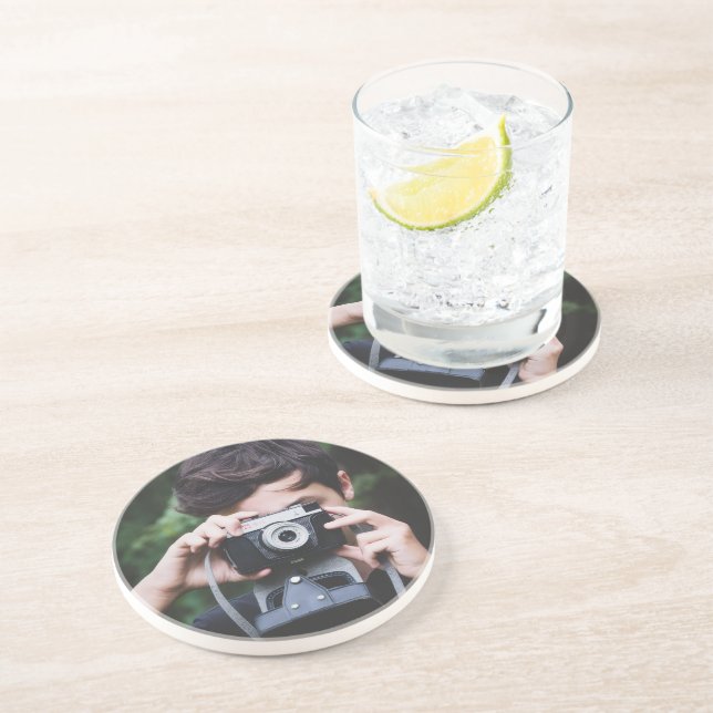 Dessous De Verre En Grès Sous-verre en grès moderne pour table à manger (Côté)
