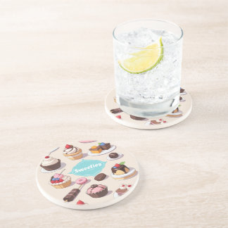 Dessous De Verre En Grès Sous-verre en grès Sweeties