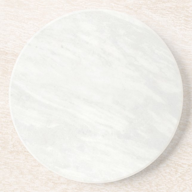 Dessous De Verre En Grès Sous-verre en papier rustique en marbre blanc simp (Devant)
