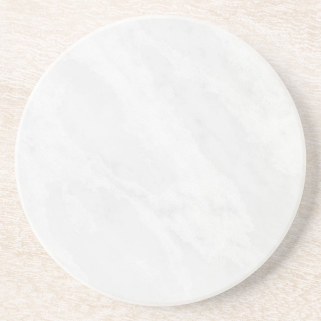 Dessous De Verre En Grès Sous-verre en papier rustique en marbre blanc simp (Devant)