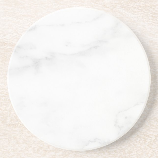 Dessous De Verre En Grès Sous-verre en papier rustique en marbre blanc simp (Devant)