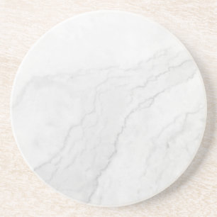 Dessous De Verre En Grès Sous-verre en papier rustique en marbre blanc simp