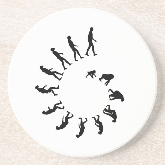 Dessous De Verre En Grès Spirale d'évolution (Devant)