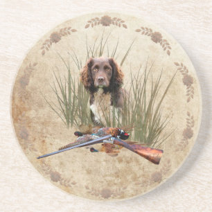 Dessous De Verre En Grès Sprocker Spaniel Tapestry Poster Triptyque Acryliq