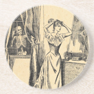 Dessous De Verre En Grès Squelette remarquant sur Madame victorienne