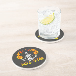 Dessous De Verre En Grès Squelettes Yoga Devenir Star Hell
