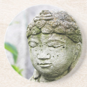 Dessous De Verre En Grès Statue de Bouddha
