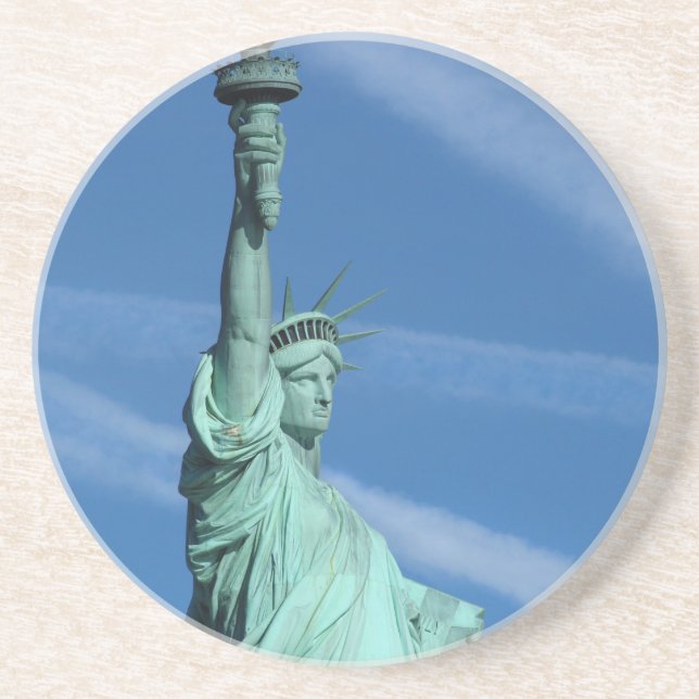 Dessous De Verre En Grès Statue de la Liberté. (Devant)