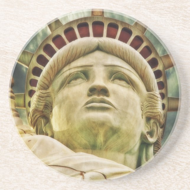 Dessous De Verre En Grès Statue de la Liberté (Devant)