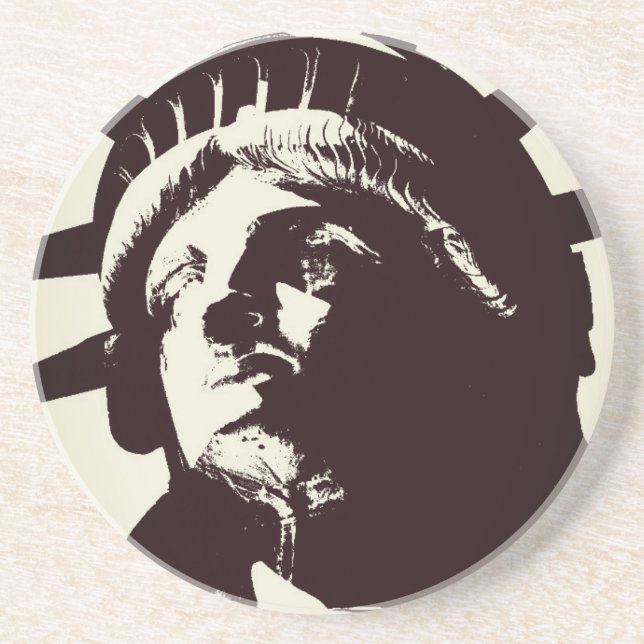 Dessous De Verre En Grès Statue de la Liberté (Devant)