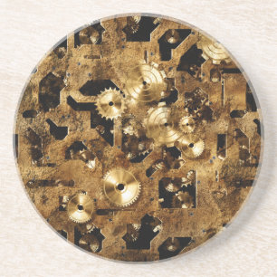 Dessous De Verre En Grès Steampunk