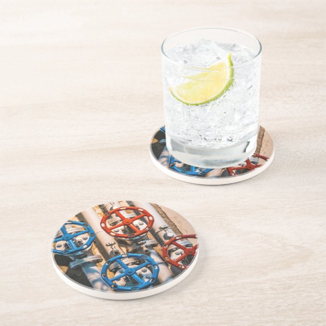 Dessous De Verre En Grès Stopcock au Schiffbau, Zurich (Côté)