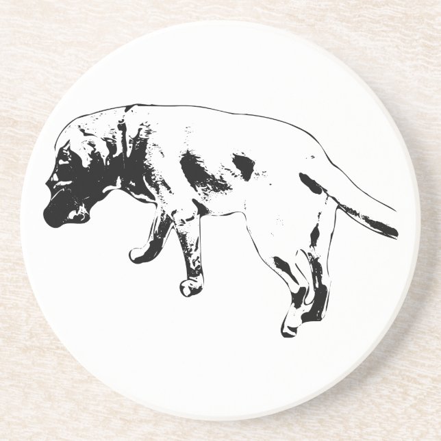 Dessous De Verre En Grès Strides et histoires (Devant)