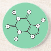 structure moléculaire de la caféine