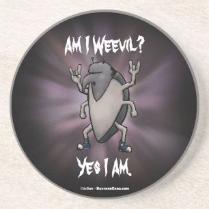 Dessous De Verre En Grès Suis-je un cartoon heavy metal charançon