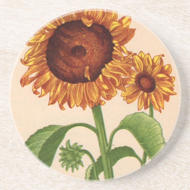 Dessous De Verre En Grès sunflowers (Devant)