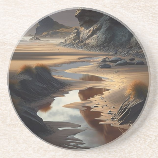 Dessous De Verre En Grès Sunset (Devant)