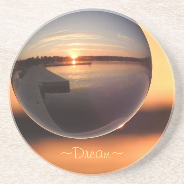 Dessous De Verre En Grès Sunset Dream Crystal Ball (Devant)