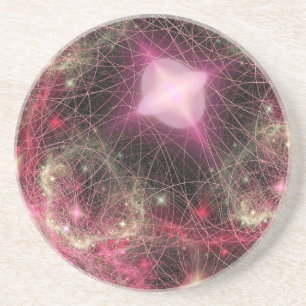 Dessous De Verre En Grès Super Nova rose