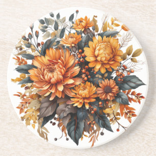 Dessous De Verre En Grès Superbe automne floral
