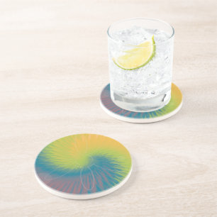 Dessous De Verre En Grès Sur le point de nouer le colorant