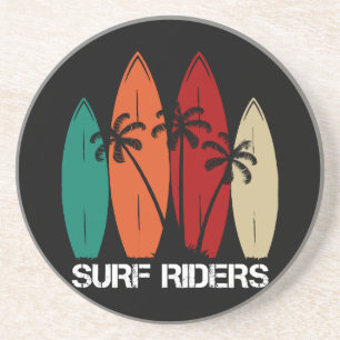 Dessous De Verre En Grès Surf Riders
