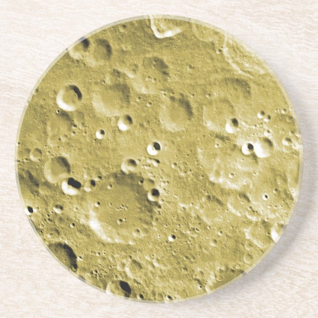 Dessous De Verre En Grès Surface de la lune (Devant)