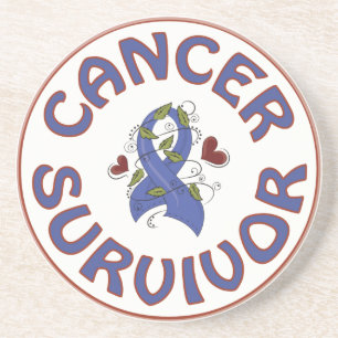 DESSOUS DE VERRE EN GRÈS SURVIVANT DU CANCER