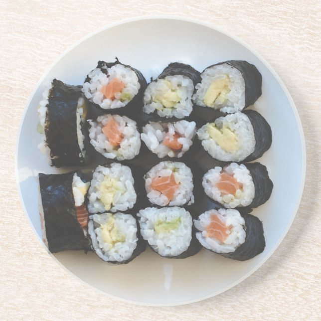 Dessous de verre en grès sushi (Devant)