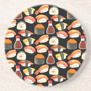 Dessous De Verre En Grès Sushi japonais mignon
