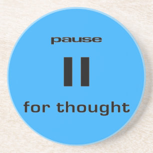 Dessous De Verre En Grès Suspendre pour réfléchir le sens Geek de l'Humou