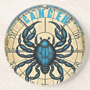Dessous De Verre En Grès Symbole astrologique du cancer