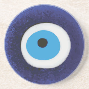 Dessous De Verre En Grès Symbole de Nazar Evil Eye Protection