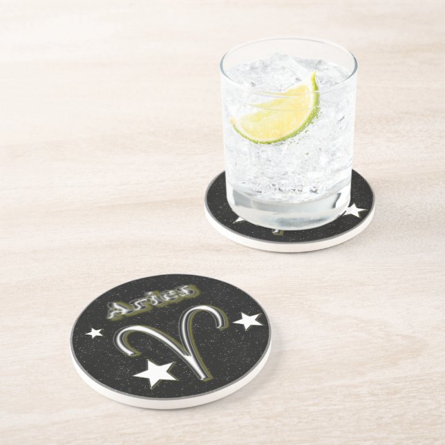 Dessous De Verre En Grès Symbole des baies (Côté)