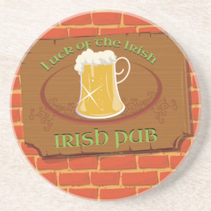 Dessous De Verre En Grès Symbole du pub irlandais