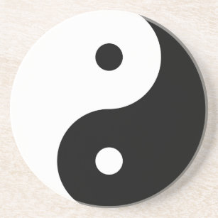 Dessous De Verre En Grès Symbole philosophique motivationnel Yin et Yang